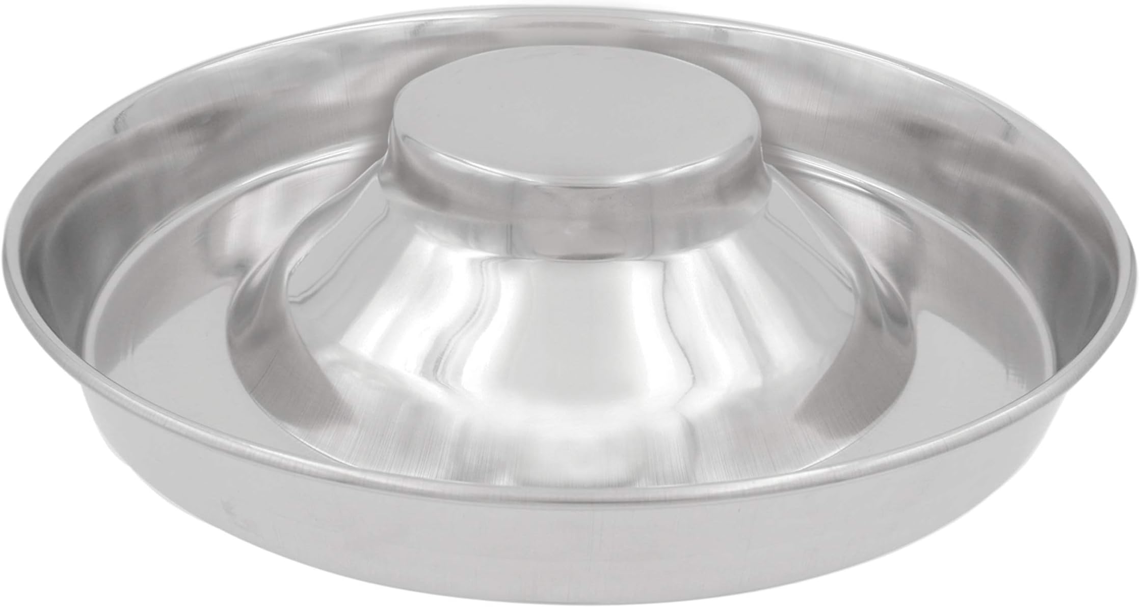 Fuzzy Puppy Feeding Bowls for Litters of Puppies: Welping Dishes for Weaning Puppies & Kittens, Wide Non-Tip Base Puppy Feeder, Also a Great Adult Dog Bowl Slow Feeder | Stainless Steel, 11" (PS-11)