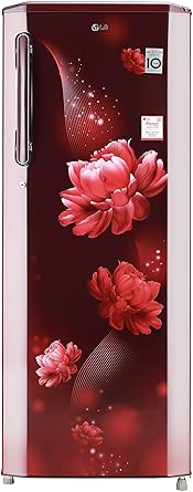 LG 270 L 3 Star Inverter Direct-Cool Single Door Refrigerator (GL-B281BSCX, Scarlet Charm)