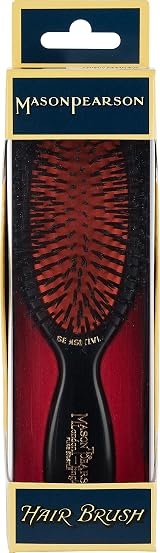 Mason Pearson SB4 Pocket Sensitive Pure Bristle Hair Brush Dark Ruby view 6