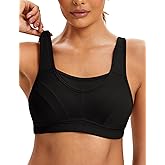 ZeroBound Women's Sports Bra High Impact Large Bust Full Coverage Workout Bras Adjustable Wirefree NO Padded Bra