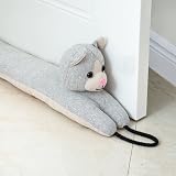 Marwood 91cm Cat Door Draft Excluder Weighted Wind Stopper Grey