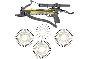 Crossbow Self-Cocking 80 LBS by KingsArchery® with Hunting Scope, and a Total of 123 Aluminim Arrow Bolts + KingsArchery® Warranty