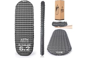 HIKENTURE Sleeping Pad, 6.2 R-Value Insulated Camping Mat with Pump Sack, Ultralight Inflatable Sleeping Mat, Portable Self I