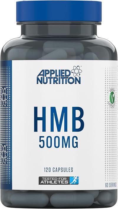 Applied Nutrition HMB 500mg Capsules, 120 Count, 60 Servings, Vegan