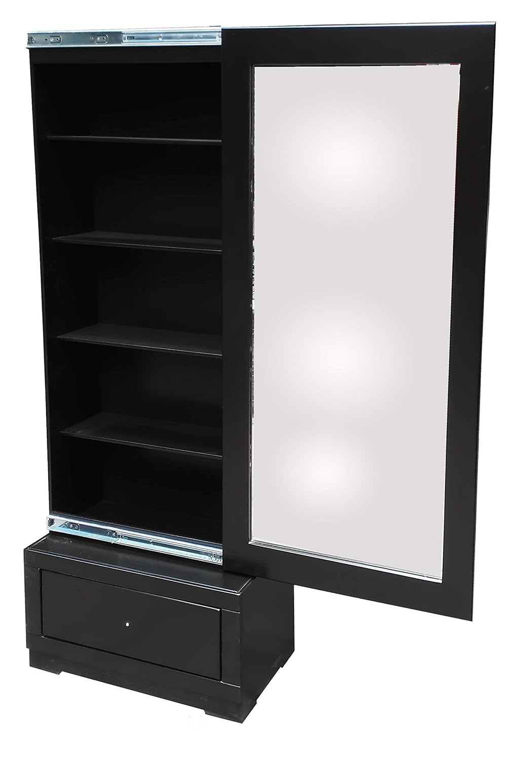 Tocador Andy con puerta Corrediza Acabado Chocolate Oscuro en MDF Envío