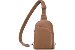 INICAT RFID Blocking Sling Bag,Anti Theft Crossbody Bags for Women,Travel Gifts Fanny Pack Cross Body Purses Woman Leather