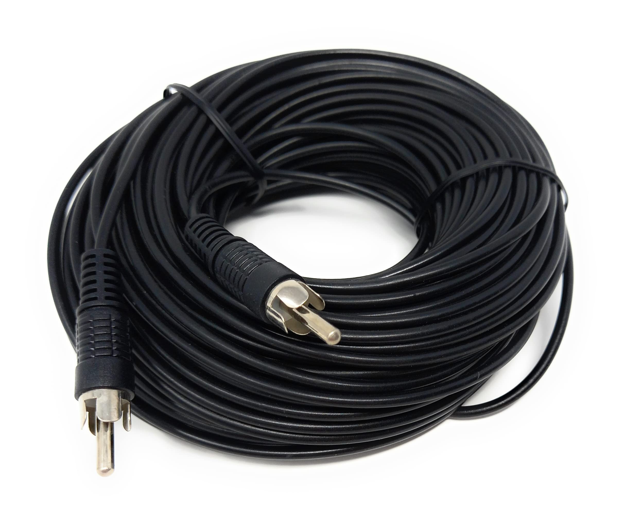 DRUT 25m Single RCA to RCA Phono Plug to Plug Audio Cable, Speaker Male to Male Lead 82ft