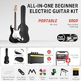Donner 39 Inch Electric Guitar Beginner Kit HSS Pickup Bundle Full-Size view 3
