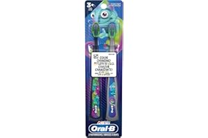 Oral-B Kid's Manual Toothbrush for Ages 3+, Extra Soft Bristles, 1 Pack (Count of 2)