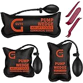 Gute 3Pack Air Wedge Bags Pump, Commercial Inflatable Air Wedges Pump Tool | Air Wedge Bag Tool-Professional Leveling Kit Pry Bars for Variety of Jobs. 300 LB Rating (3Sizes)
