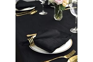 maxmill Jacquard Cloth Napkins 20 x 20 Inch Swirl Pattern 4 Packs Solid Washable Polyester Comfortable for Restaurant Family Dinners Weddings Parties and Banquets Black