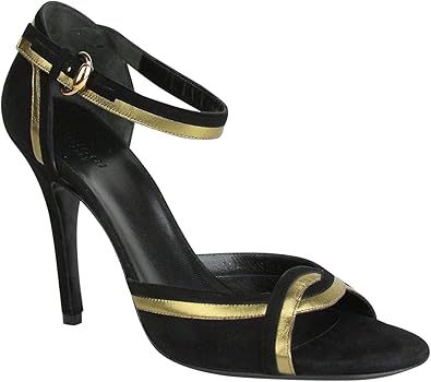 gucci gold sandal heels