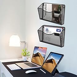 Gawerk 6 Pack Wall File Organizer, Mesh Hanging