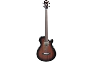 Ibanez AEGB24FE AEG Fretless Acoustic-electric Bass Guitar - Mahogany Sunburst