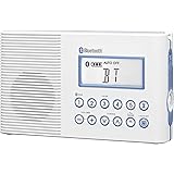 Sangean H202 AM/FM/Weather, Digital tuned Waterproof/Shower Radio with Bluetooth