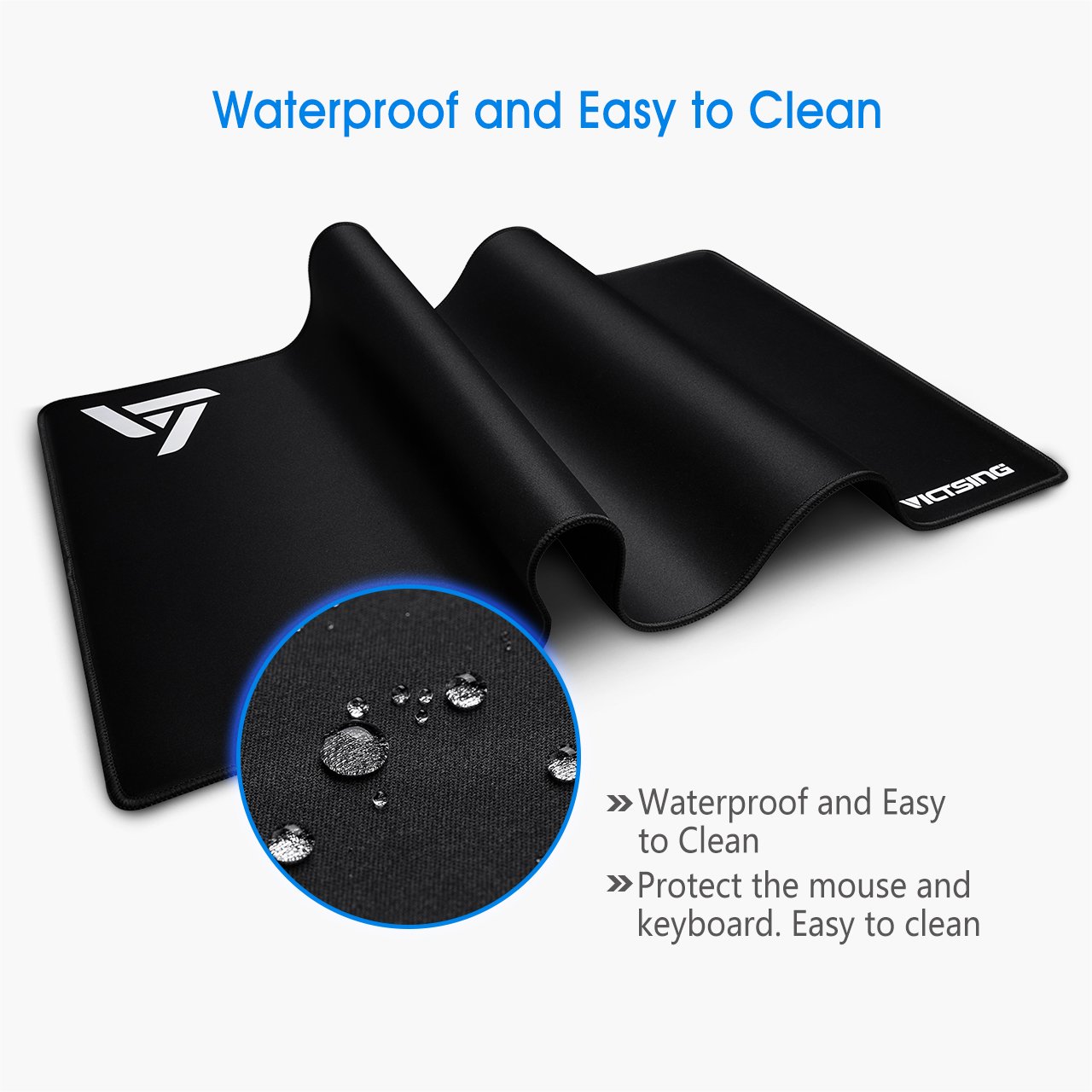 VicTsing [30 Larger] Extended Gaming Mouse Pad with Stitched Edges