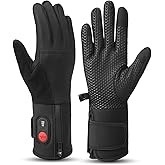 Upgraded Heated Glove Liners for Men & Women, Thin Rechargeable Gloves with Graphene Heating, Touchscreen Compatible, Fast Charge Warmth for Winter Sports & Outdoor Use