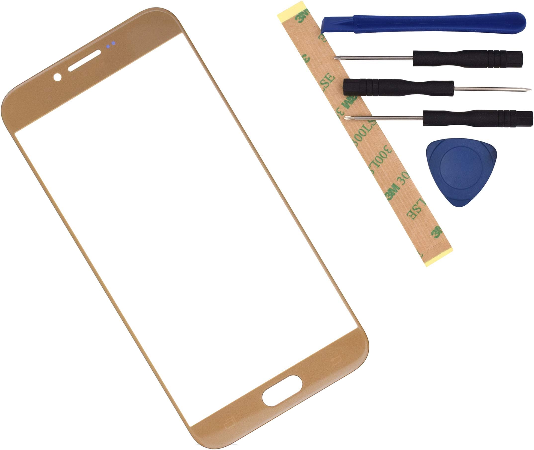 A810F Front Glass Screen Compatible with Samsung Galaxy A8 2016 A810YZ (Gold)