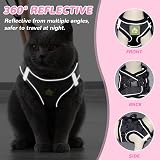 Grantop Cat Harness and Lead Set Adjustable Reflective Mesh Vest for Cats view 5