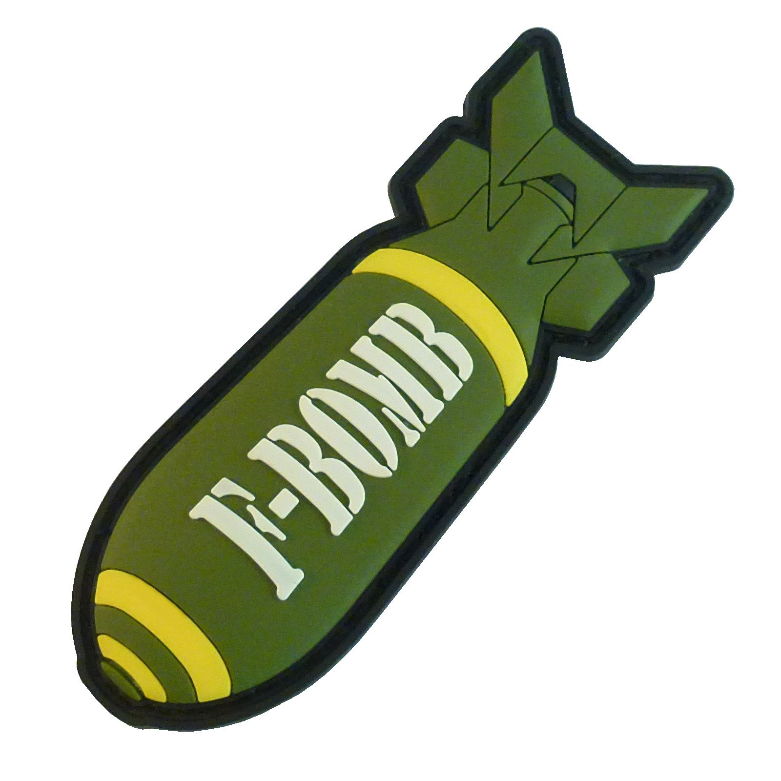 F-Bomb Bomb Morale Tactical USAF PVC Rubber 3D Hook Patch