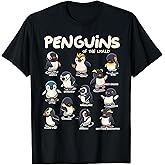 Penguin Penguins Animals of The World Penguin Lovers T-Shirt