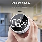 AVINIA Digital Kitchen Timer with Large LED Display Magnetic Countdown Countup view 3