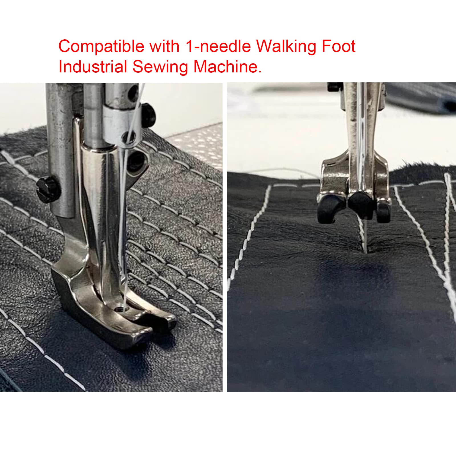 CKPSMS brand-6SET piping walking feet Compatible with/Replacement for CONSEWBrand 206RB 225 226R JUKI brand LU-562/563/1508 Single needle walking foot industrial machine(S32 1/8+3/16+1/4+5/16+3/8+1/2)