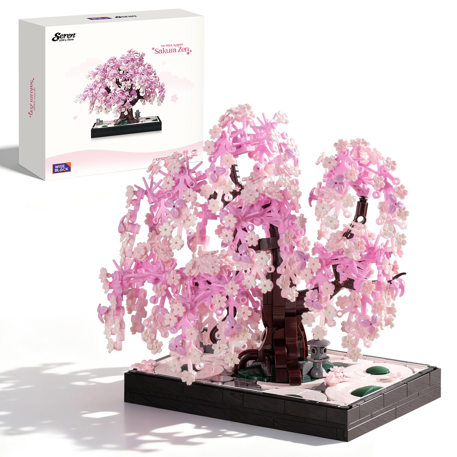 Photo 1 of ************FOR SPARE PARTS ONLY- MISSING HALF THE PIECES*************
Wise Block Cherry Blossom Tree Building Block Set for Adult 900 Pcs Artificial Bonsai Tree Plants for Home Decor, Adult Ages 18+,Easter Gift for Women Set