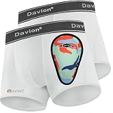 Davion 2-Pack Baseball Cup Youth Boys Underwear with kids Soft Athletic Cup | Boys Sports Underwear with Cup Pocket, Youth Protective Gear for Baseball, Football, Lacrosse