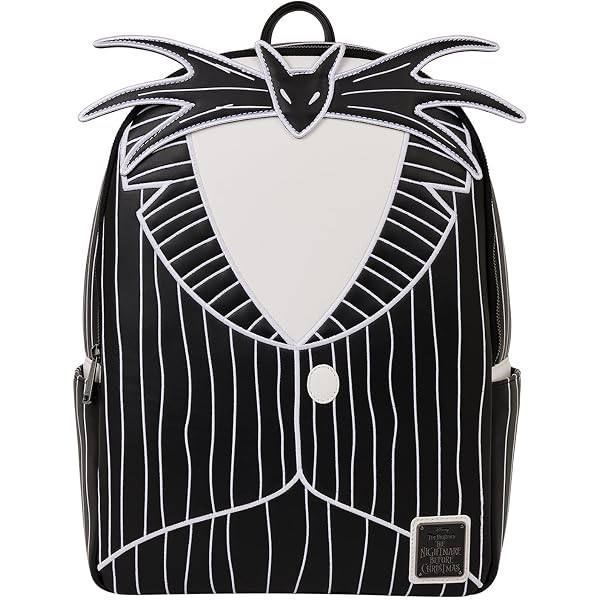 Jack Skellington Headless Suit Loungefly Backpack with Accordian Wallet Set Jack Skellington Headless Suit Loungefly Backpack with  main image 4