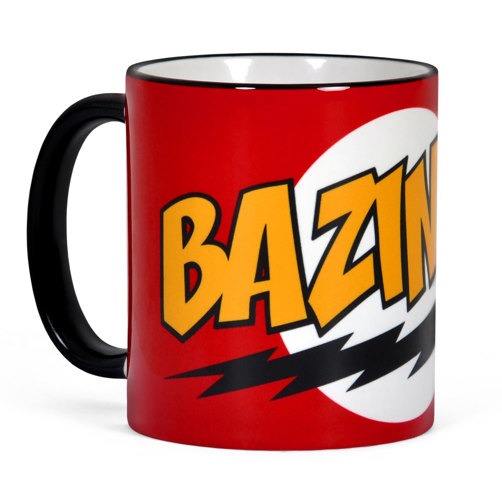 Elbenwald Big Bang Theory Cup Bznga Motif Coffee Mug 320ml Ceramic Red