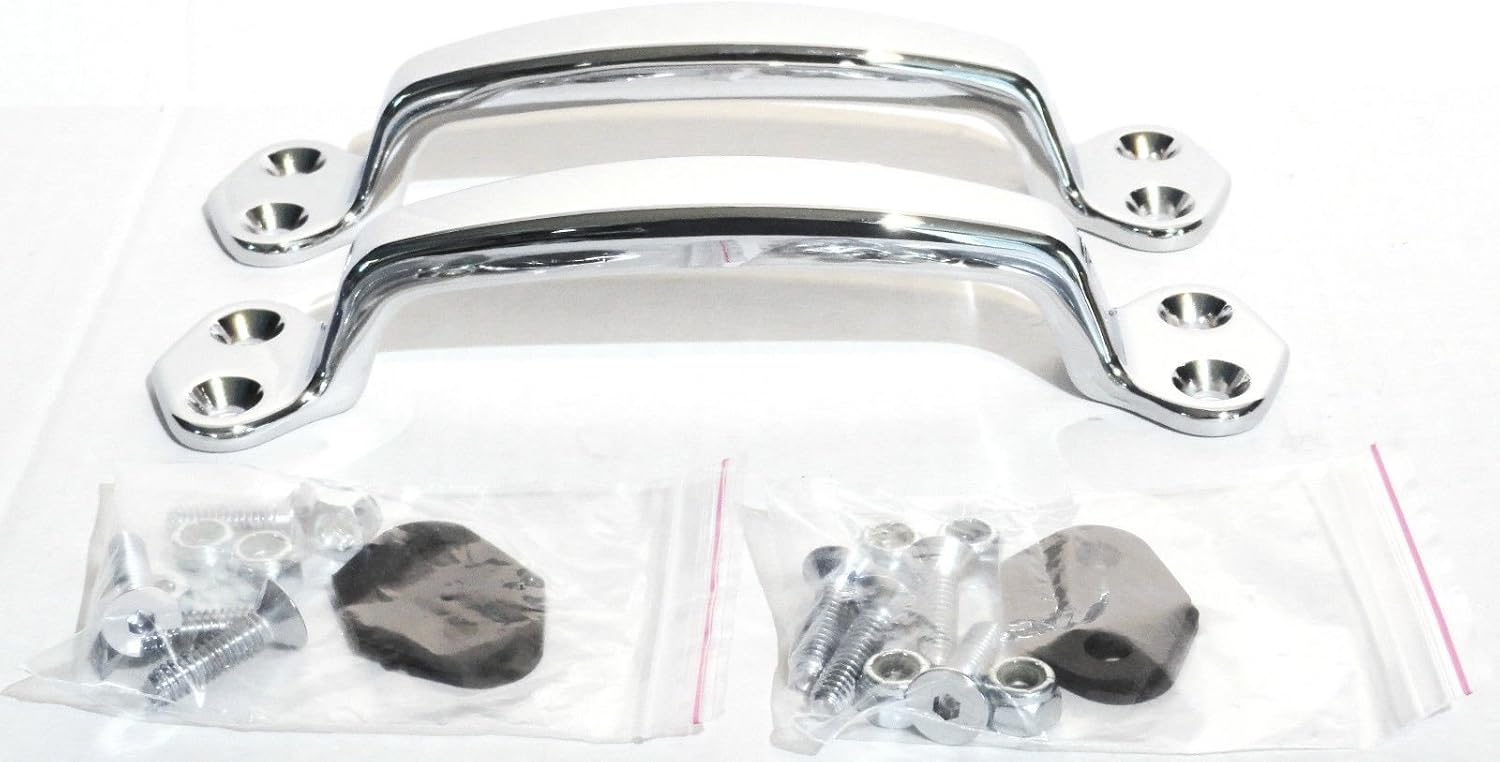 Universal Chrome Grab Handle Kit Replacement PAIR