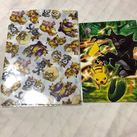 Amazon Co Jp ポケモンダブルポケット クリアファイル 下敷き 各1点 ポケモンセンター ピカチュウ ルカリオ イーブイ ポッチャマ ヤドン ザルード ホビー