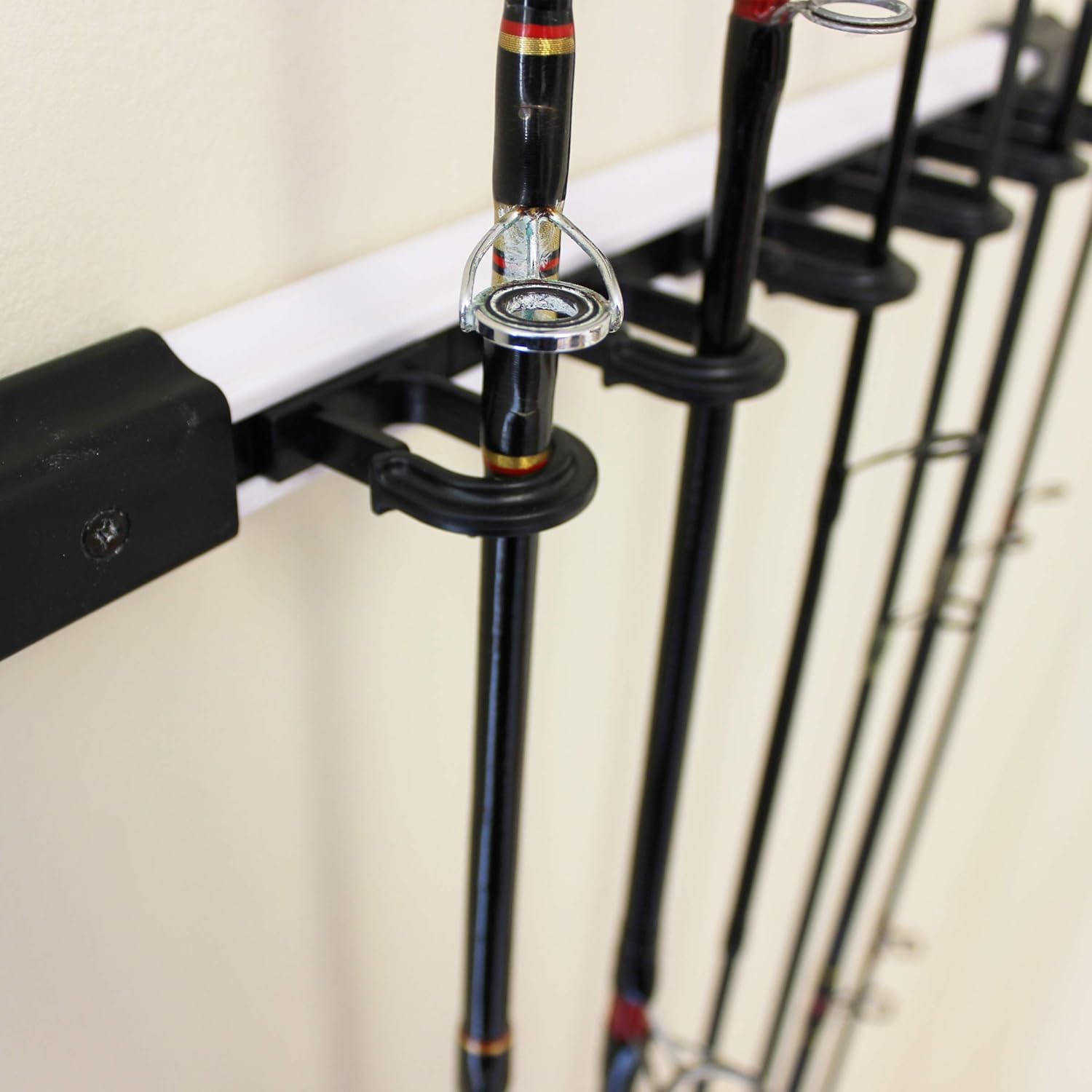 Rush Creek Creations All Weather 6 Fishing Rod Storage Wall, Ceiling, or Garage Rack : Sports & Outdoors