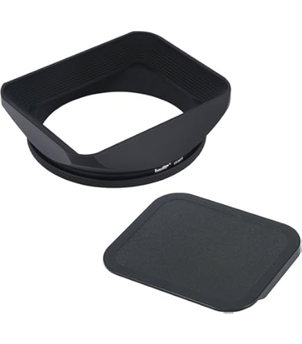 thumbnail image 2 of 67mm Lens Cap 40.5mm Metal Lens Hood With Center Pinch Cap - Universal Hollow Vented Hood For DSLR Cameras 52mm Lens Hood 2 of 10