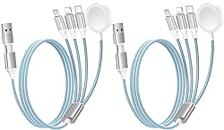 Renmou 2Pack for Apple Watch Charger,4 in 2 Multi