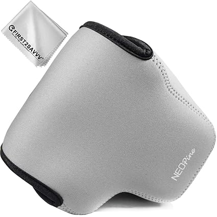 Gris Funda Cámara Reflex Neopreno Protectora para Panasonic Lumix ...