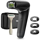 Silk'n 7 IPL Laser Hair Removal Device for Women and Men with Rotating Head, Painless Permanent Hair Reduction at Home for Face and Body in 7 Mins, 3 Smart Attachments and Automatic Skin Sensor, Black