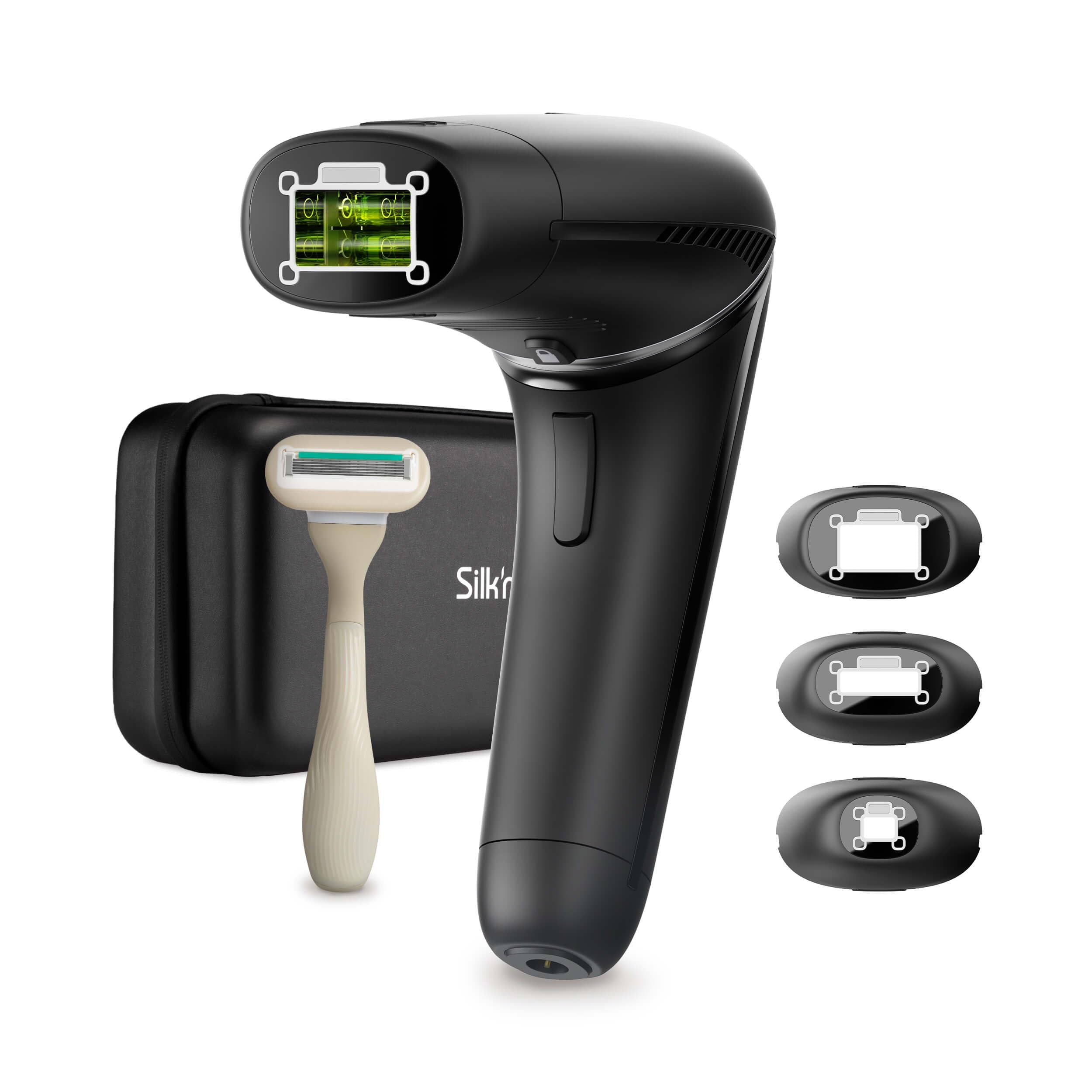 Photo 1 of Silk'n Hair Removal Device for Women and Men, Silk'n 7 Professional IPL with Rotating Head, Painless Salon-Quality Results Starting in 3 Weeks, Face and Body with 3 Smart Attachments Black