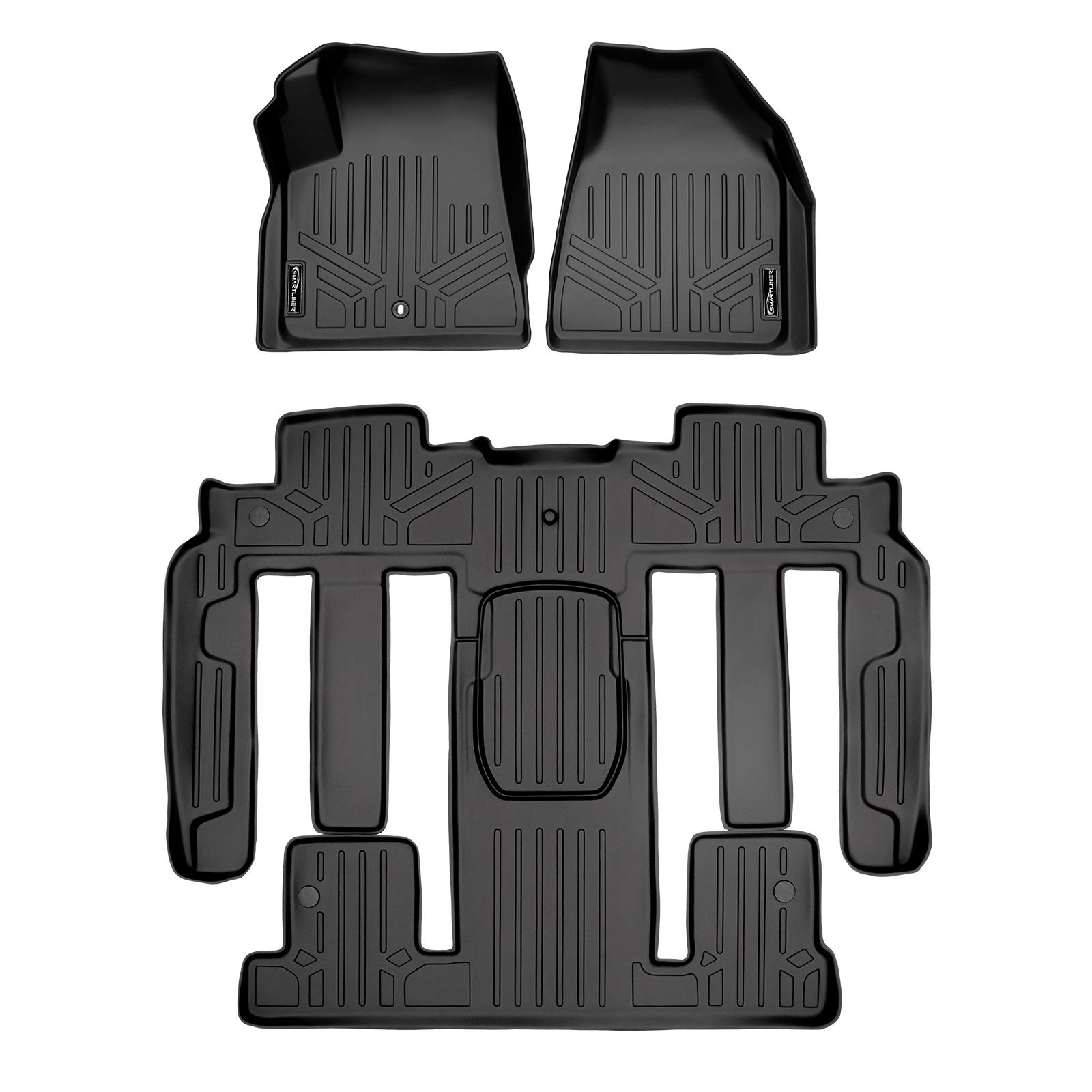 Photo 1 of MAXLINER Custom Fit 2 Row Floor Mat Liner Set Compatible with 2009-2010 Chevrolet Traverse