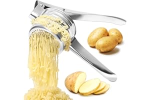 Yopinmall 15 OZ Potato Ricer, Stainless Steel Potato Masher Heavy Duty Ricer for Mashed Potatoes Kitchen Tool Potato Press Ki