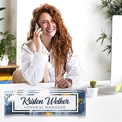 Custom Office Name Plate for Desk - Desk Name Plate