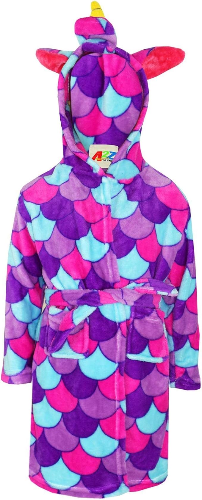 purple unicorn dressing gown
