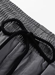 JMIERR Mens Casual Cargo Pants Elastic Waist