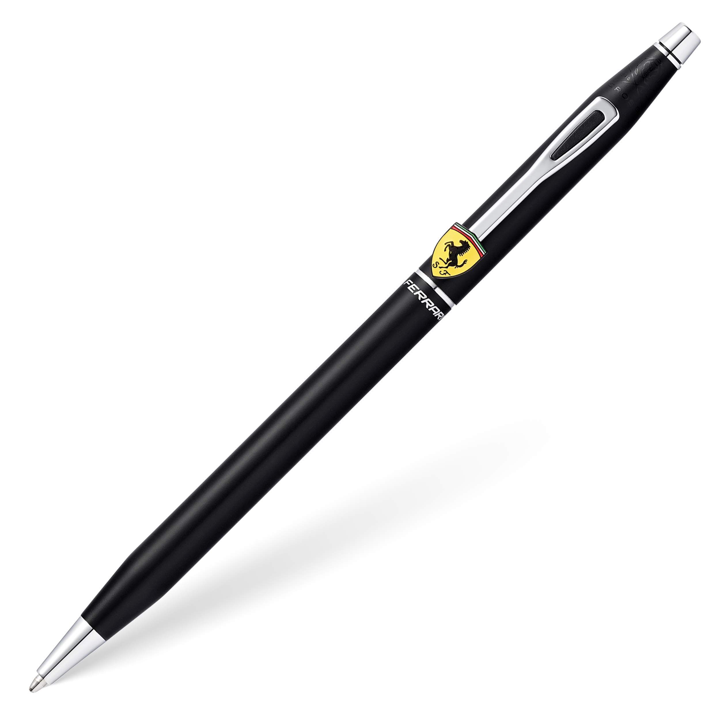 Cross Ferrari Classic Century Ballpoint Pen - Matte Black Lacquer/Chrome