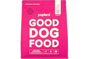 Pupford Good Dog Food, Freeze-Dried Raw, High-Protein, Superfood Ingredients, Vet-Approved, No Fillers or Artificial Additives (Lamb & Salmon Recipe, 25 oz)