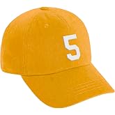 Daxton Custom White Team Number Low Profile Adjustable Baseball Dad Hat Cap