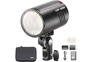 Godox AD100 Pro AD100Pro Pocket Outdoor Flash Strobe, 100Ws 2.4G TTL 1/8000s, HSS Monolight, 0.01-1.5s Recycle, 320 Full Power Flashes, 12W Modeling Lamp, GODOX AD 100 Pro with Rechargeable Battery