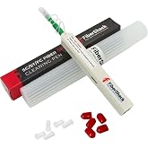 Fibershack - 2.5mm Fiber Optic ST Cleaner Pen &amp; Dust Caps - FC &amp; SC Fiber Cleaner Pen - 800+ Fiber Optic Connector Cleaner with Added Protection Case