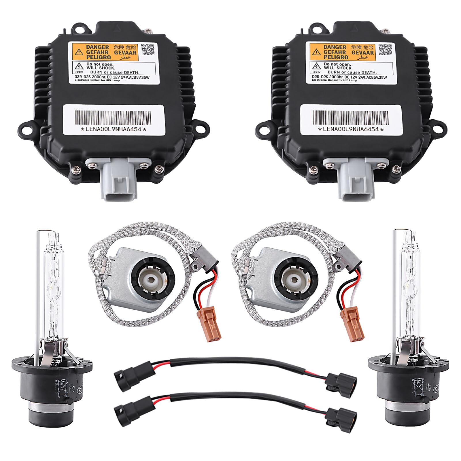 Photo 1 of 2 Packs HID Headlight Ballast W/Igniter & D2S Bulb for Infiniti EX35 EX37 FX35 FX37 FX45 FX50 G35 G37 JX35 Q50 Q60 Q70 QX56 QX60 QX70 QX80 28474-89904,28474-8991A Xenon Ballast Control Module